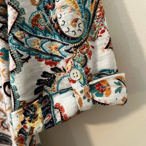 Chico’s Knit Short Sleeve Casual Top - Picture 4 of 9